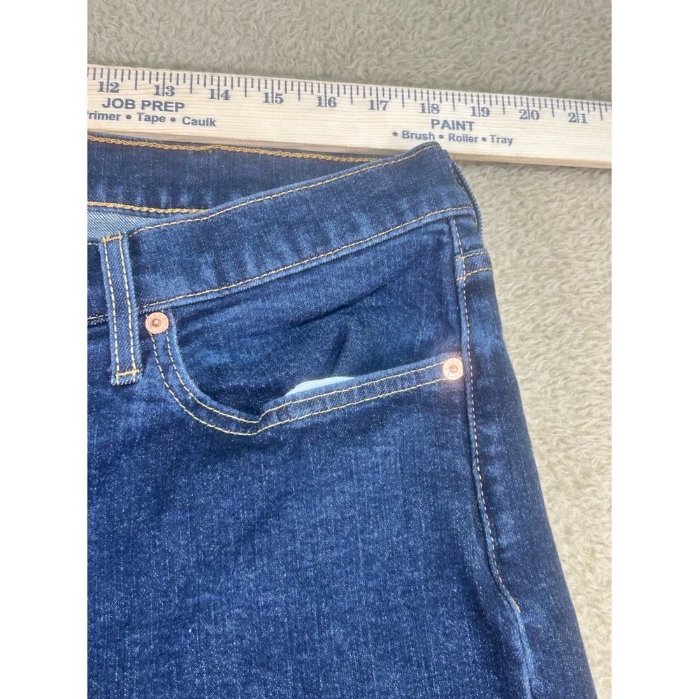 Levi Strauss 514 Straight Fit Dark Wash Denim Jeans Men W38 L30 - Picture 3 of 7